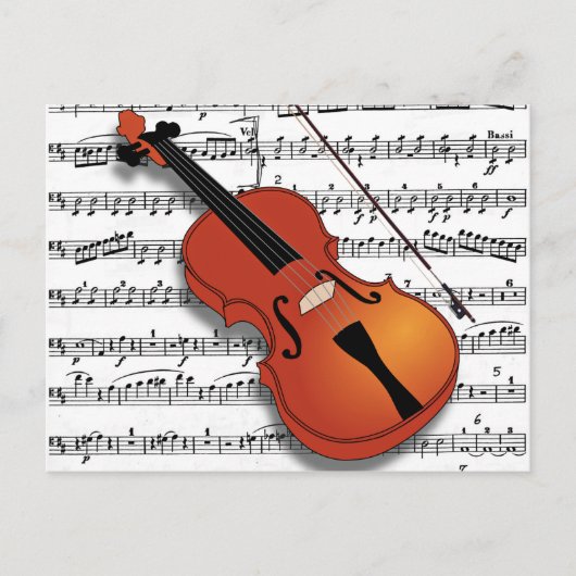 Violin Lover_ Briefkaart (Voorkant)