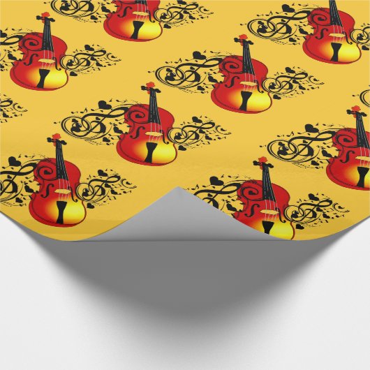 Violin, Lover_ Cadeaupapier (Hoek)
