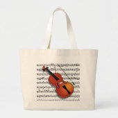 Violin Lover_ Grote Tote Bag (Voorkant)