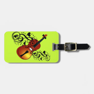 Violin, Lover op Heart_ Bagagelabel