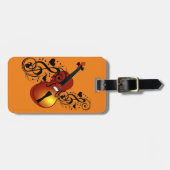Violin, Lover op Heart_ Bagagelabel (Voorkant horizontaal)