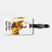 Violin, Lover op Heart_ Bagagelabel (Achterkant horizontaal)