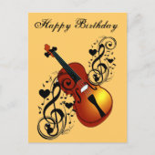 Violin, Lover op Heart_ Briefkaart (Voorkant)