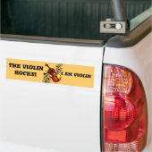 Violin, Lover op Heart_ Bumpersticker (Op Truck)