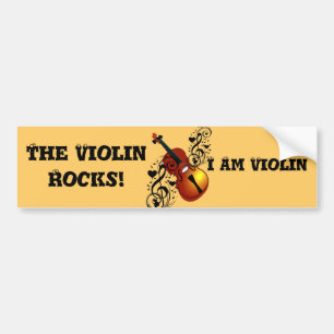 Violin, Lover op Heart_ Bumpersticker