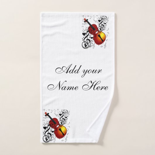 Violin-Lover op Heart_ Handdoek (Handdoek)