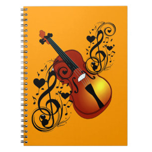 Violin, Lover op Heart_ Notitieboek