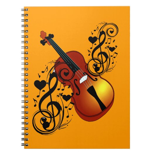 Violin, Lover op Heart_ Notitieboek (Voorkant)