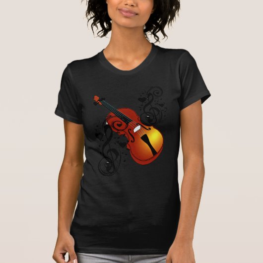Violin, Lover op Heart_ T-shirt (Voorkant)