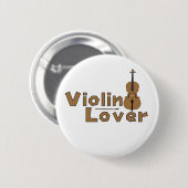 Violin Lover Ronde Button 5,7 Cm (Voorkant /achterkant)