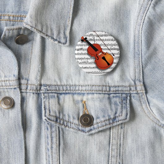 Violin Lover_ Ronde Button 5,7 Cm (In situ)