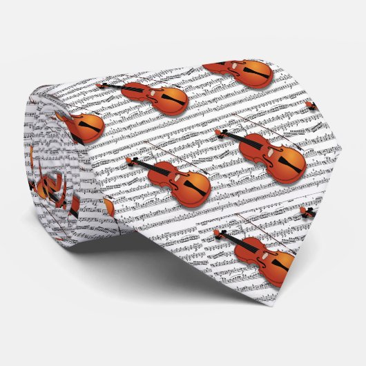 Violin Lover_ Stropdas (Opgerold)