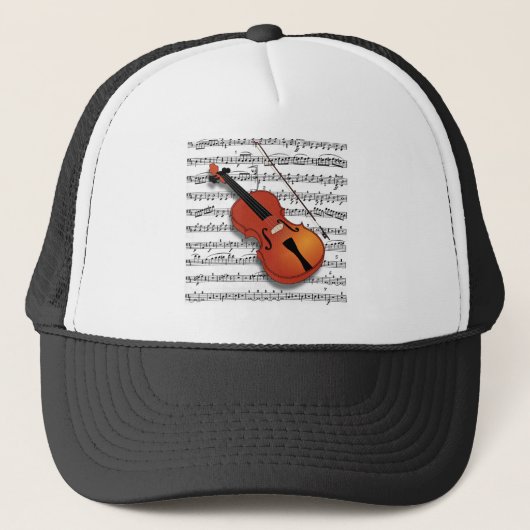 Violin Lover_ Trucker Pet (Voorkant)