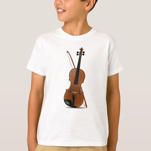 Violin Lovers, Musical String Instruments T-Shirt (Voorkant)
