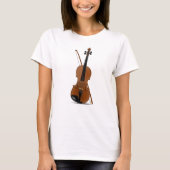 Violin Lovers, Musical String Instruments T-Shirt (Voorkant)