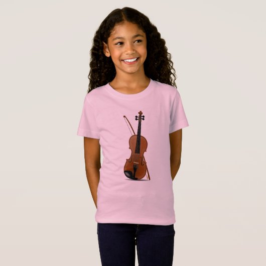 Violin Lovers, Musical String Instruments T-Shirt (Voorkant volledig)