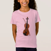 Violin Lovers, Musical String Instruments T-Shirt (Voorkant)