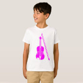 Violin - Magenta T-shirt (Voorkant volledig)
