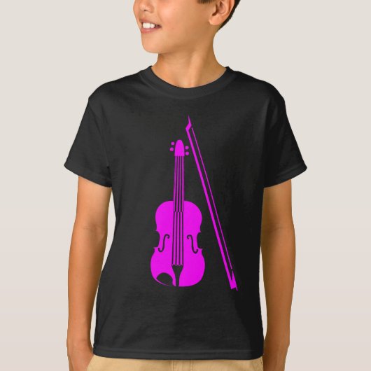 Violin - Magenta T-shirt (Voorkant)