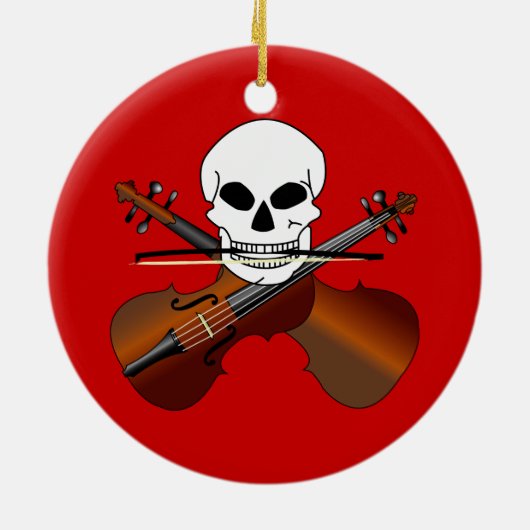 Violin Master Funny Music Ornament Gift (Achterkant)
