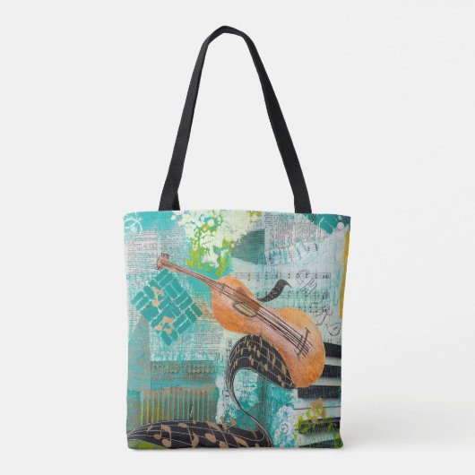 Violin Melody Tote Bag (Achterkant)