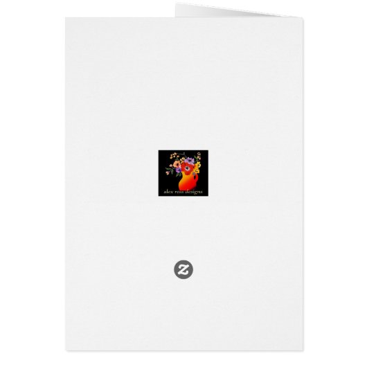 Violin Melody Wenskaart (Achterkant)