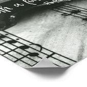 Violin met Bijbelverse psalms Poster (Hoek)