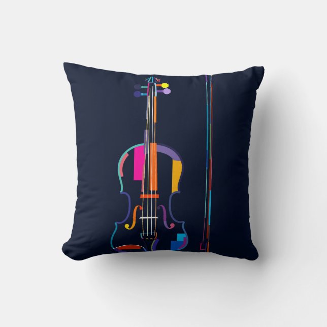 Violin met boog kussen (Voorkant)