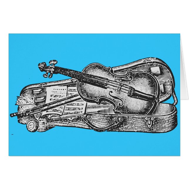 Violin met Hoesje (Voorkant Horizontaal)