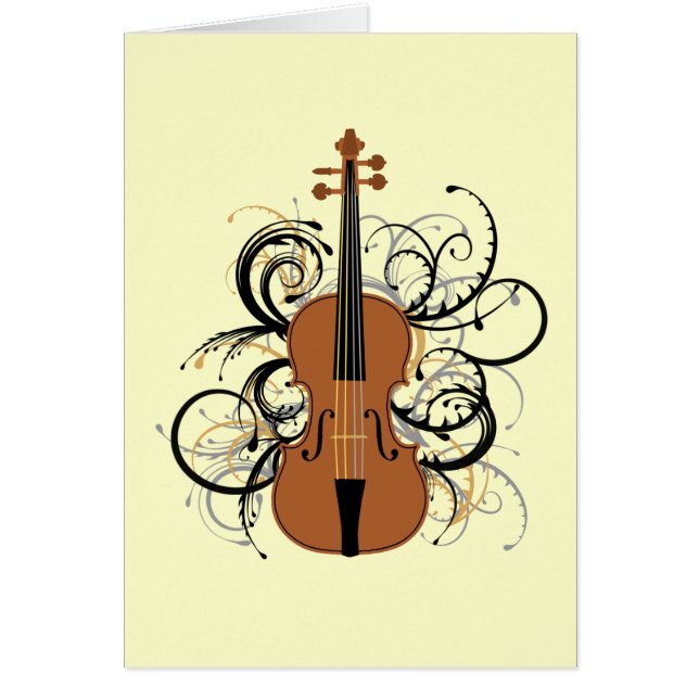 Violin met Swirls (Voorkant)