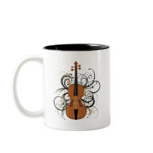 Violin met Swirls