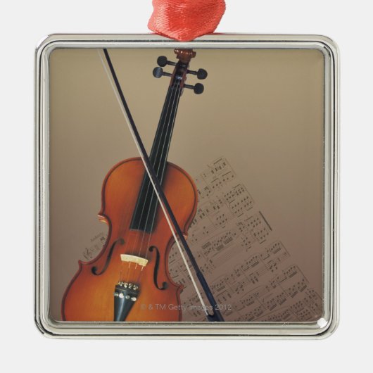 Violin Metalen Ornament (Voorkant)
