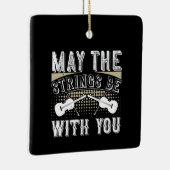 Violin - Moge de touwtjes bij je zijn Keramisch Ornament (Rechts)