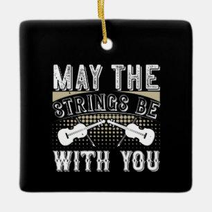 Violin - Moge de touwtjes bij je zijn Keramisch Ornament