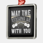 Violin - Moge de touwtjes bij je zijn Metalen Ornament (Links)