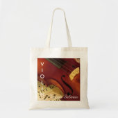 Violin Music Bag Persoonlijke naam | Violinist Tote Bag (Voorkant)