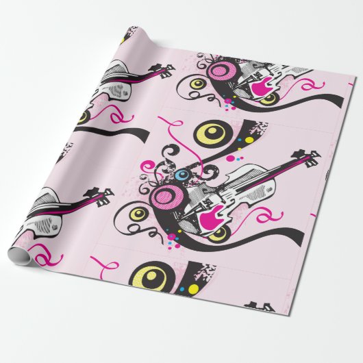 Violin Music Cadeaupapier (Uitgerold)