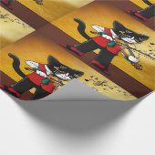 Violin Music Cat Cadeaupapier (Hoek)