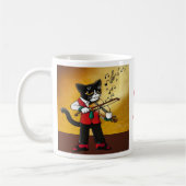 Violin Music Cat Koffiemok (Links)