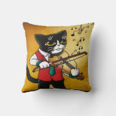 Violin Music Cat Kussen (Achterkant)