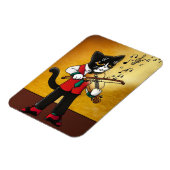Violin Music Cat Magnet Magneet (Linkerzijde)