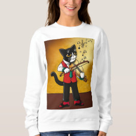 Violin Music Cat Trui