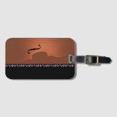 Violin Music Instrument Bagagelabel (Voorkant (horizontaal))