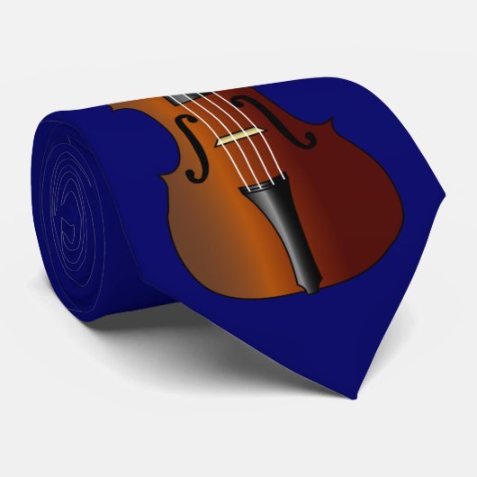 Violin Music Instrument Gift Stropdas (Opgerold)