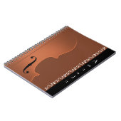 Violin Music Instrument (medium) Witte tekst Notitieboek (Linkerzijde)