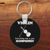 Violin Music Joke Funny Violinist Orchestra T Shir Sleutelhanger (Voorkant)