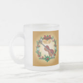 Violin Music Kerstmis Wreath Musician Gift Matglas Koffiemok (Links)