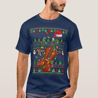 Violin Music Lover Family Matting Ugly Violin Chr T-shirt