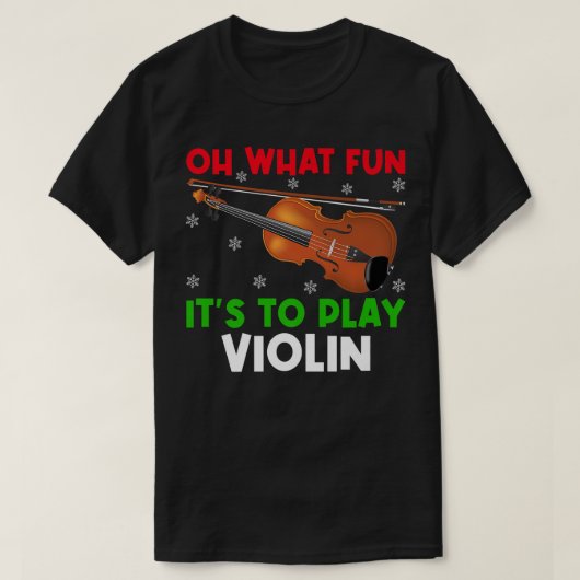 Violin Music Lover Oh, wat leuk om Violin te spele T-shirt (Design voorkant)