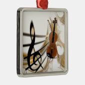 Violin Music Metalen Ornament (Rechts)